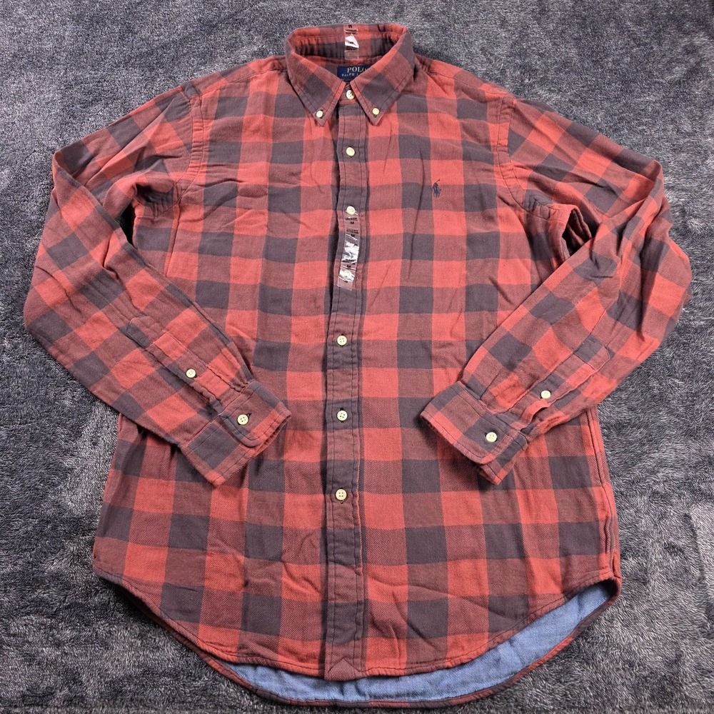 Polo Ralph Lauren Classic Fit Buffalo Plaid Double Face Shirt Mens S Flannel